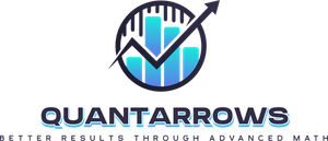 Logo: Blue bars inside a circle with a rising arrow,