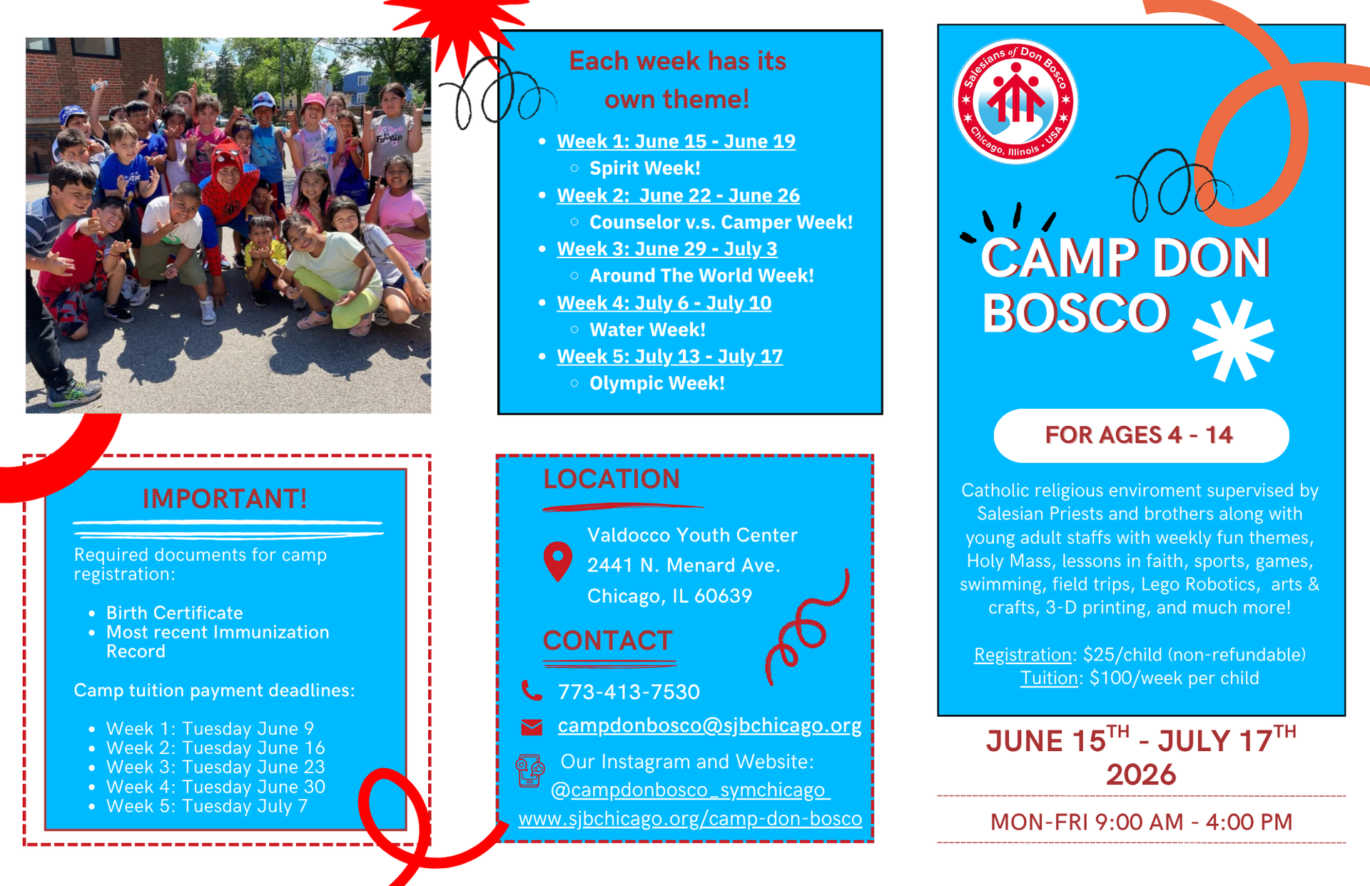 Click to register for camp!