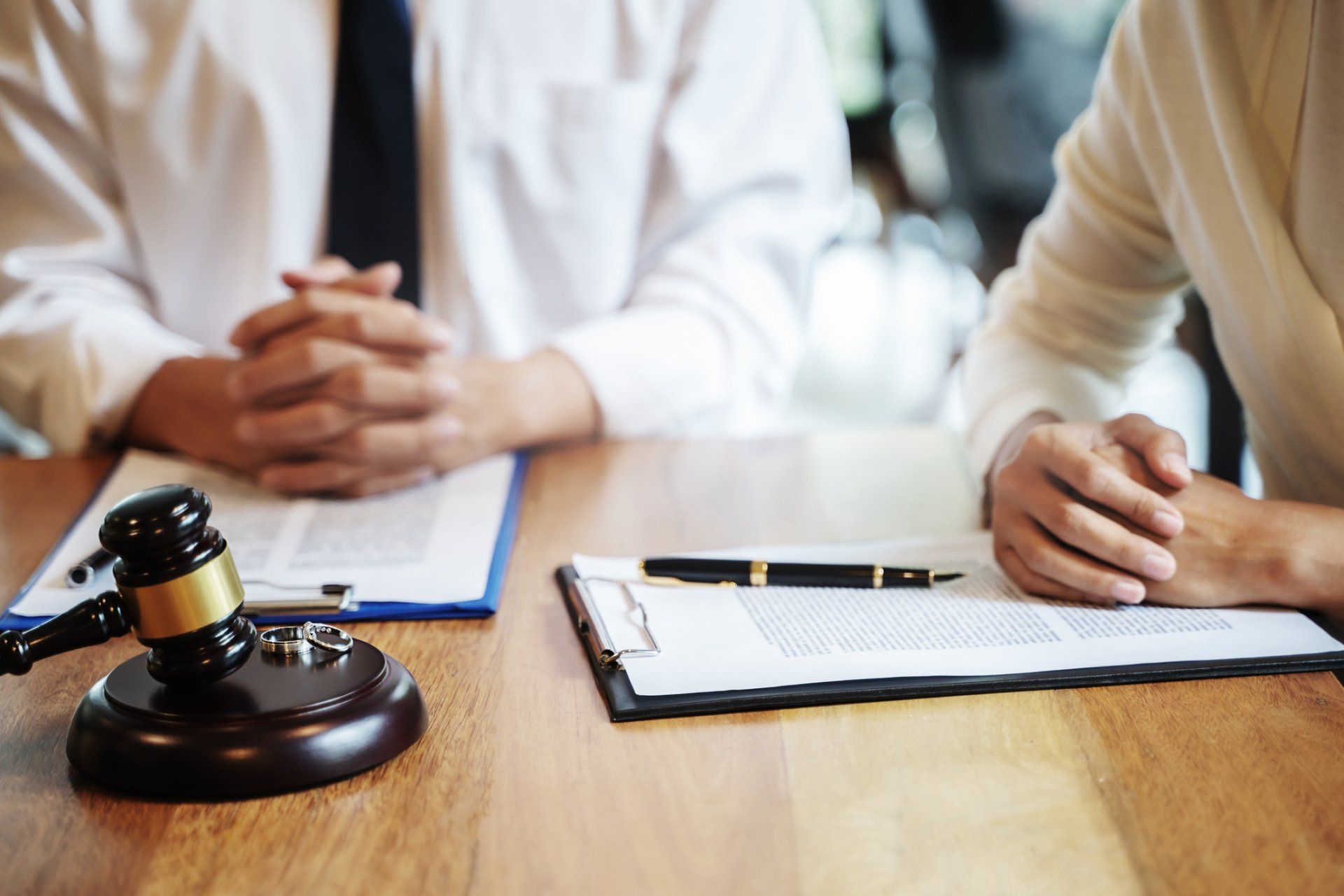 Divorce contract on table — Springfield, TN — The Law Office of Joe R. “Jay” Johnson, II
