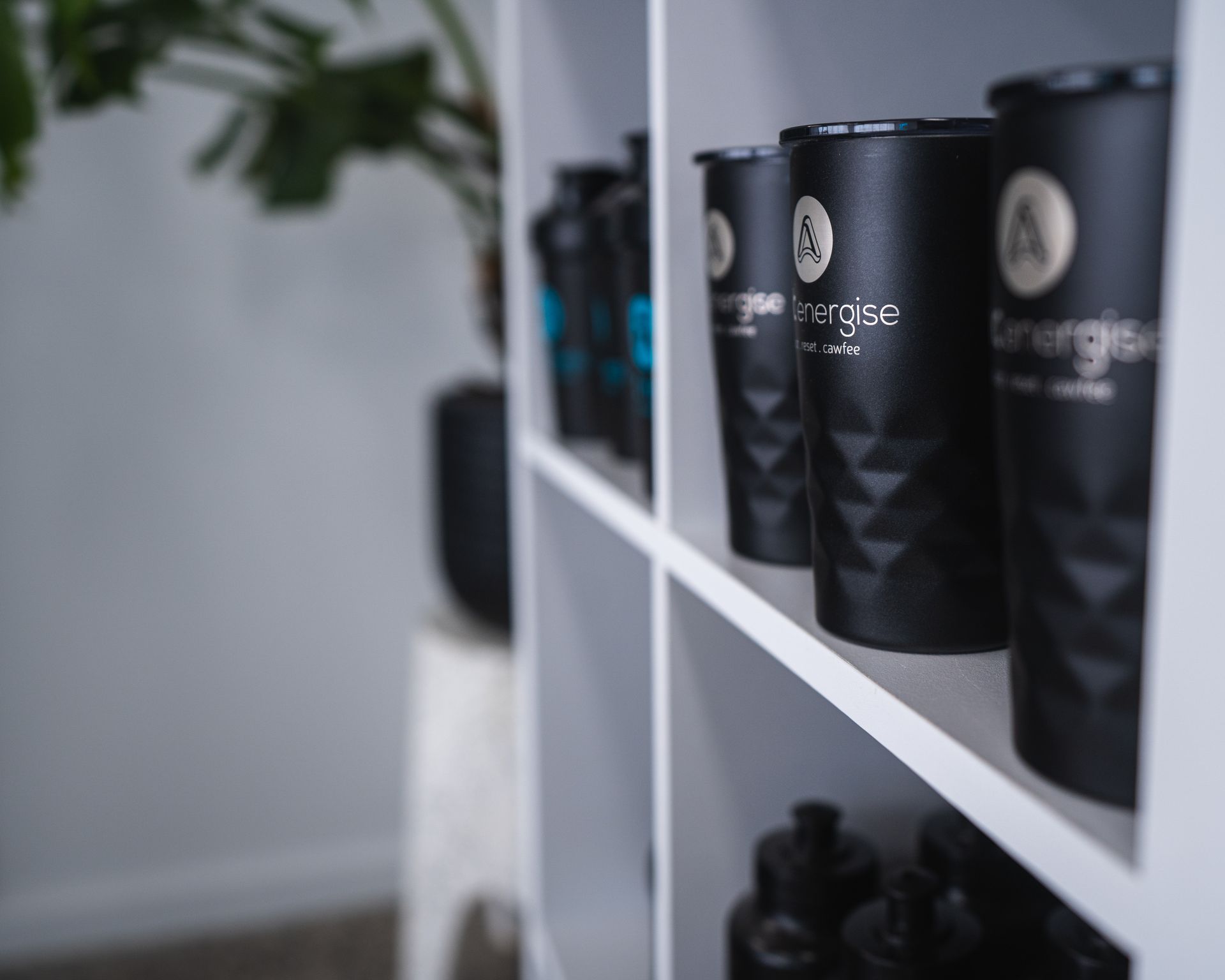 Cafe shelves
