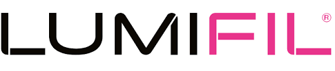 LUMIFIL logo in black and pink text on a white background