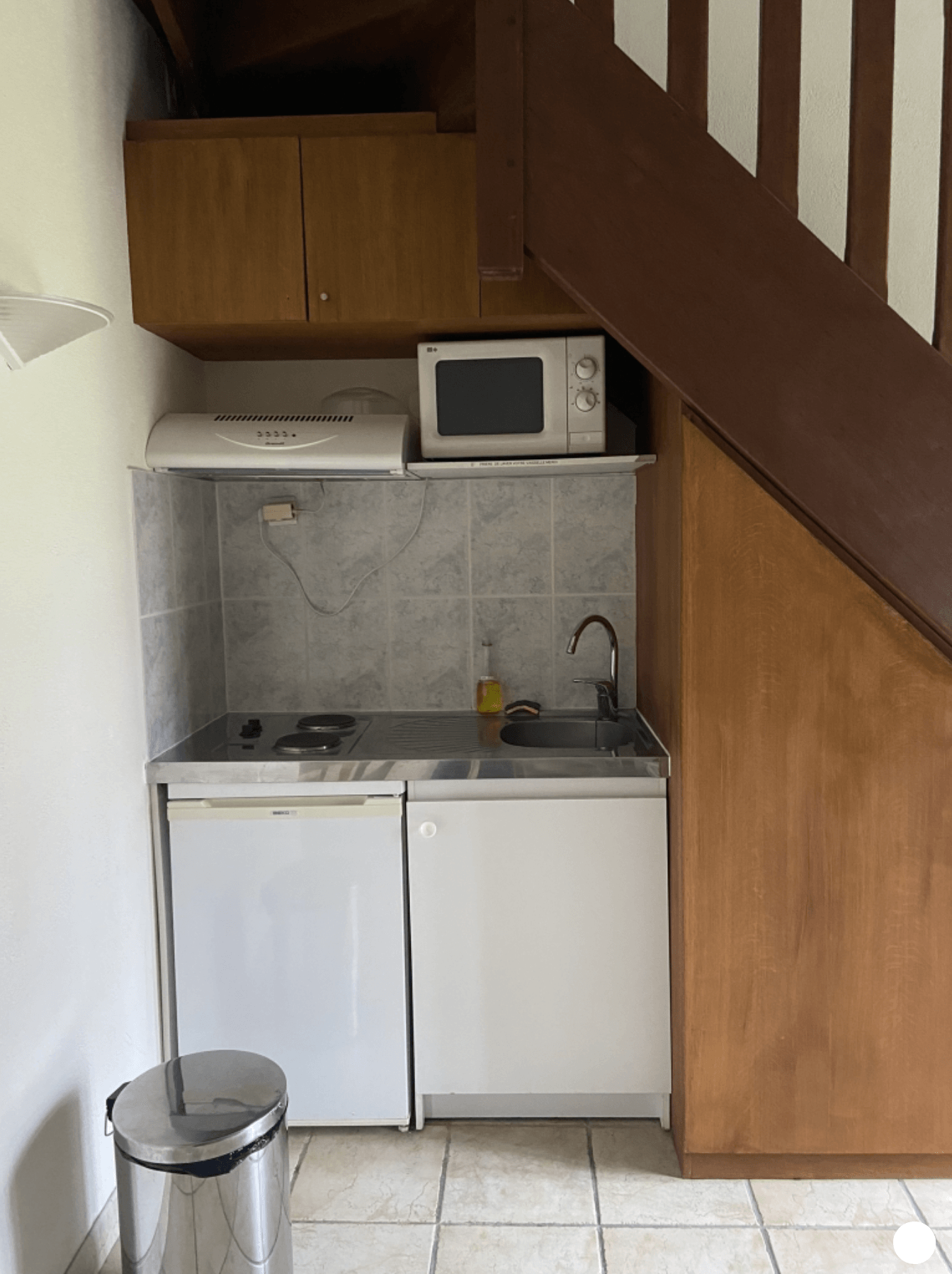 Kitchenette d'un appartement du golf de la Carte