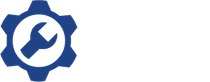 Blue gear icon with a white wrench in the center