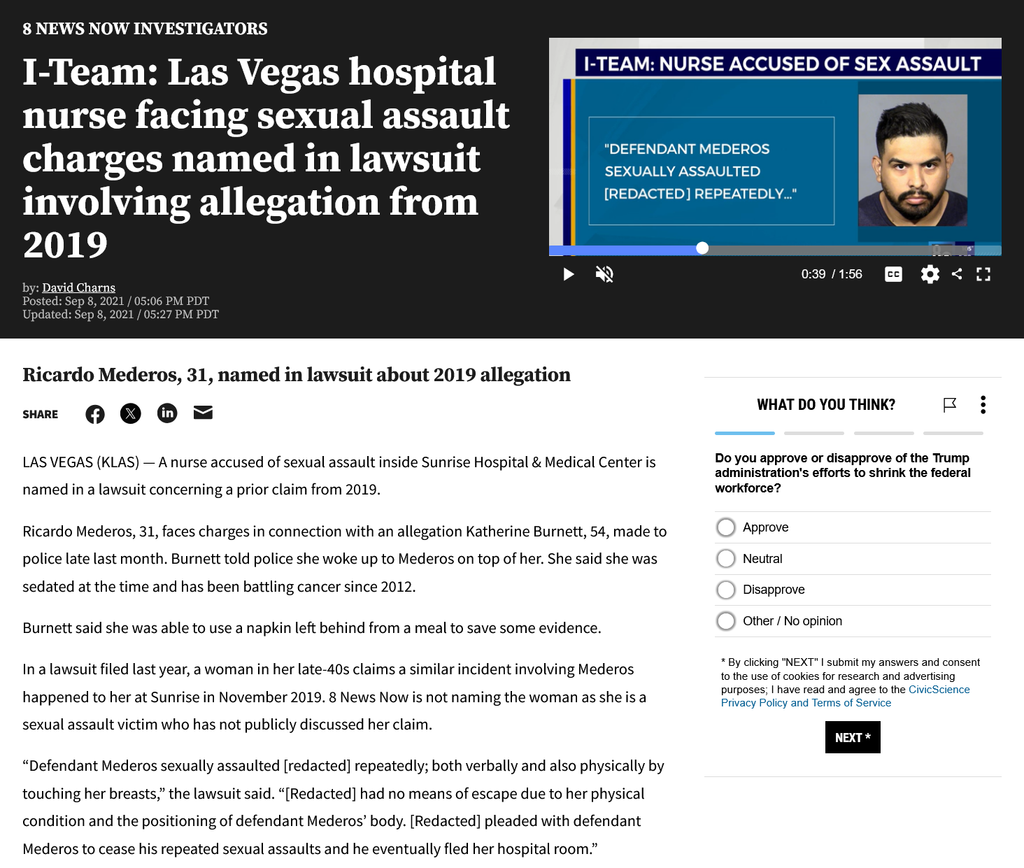 Sunrise Hospital_male nursing facing sexual assault charges