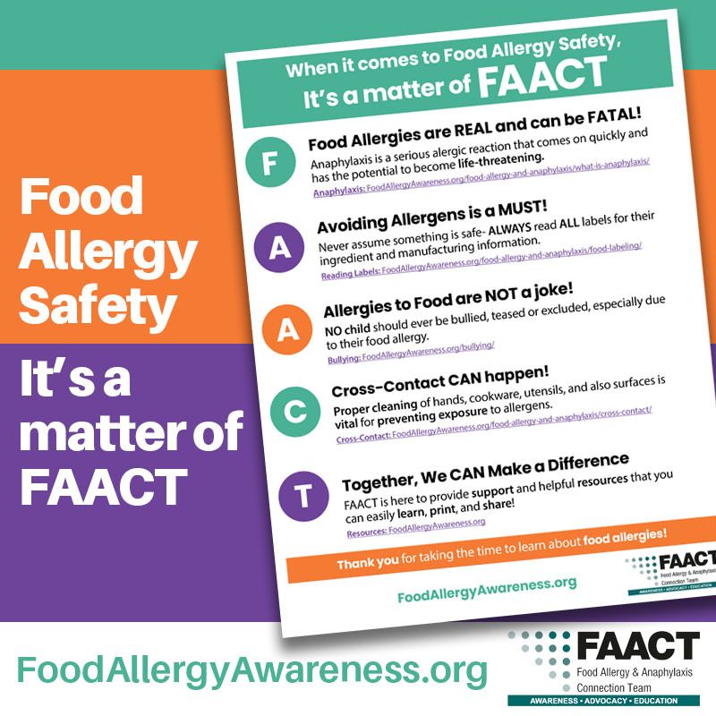 Sunrise Hospital Vegas, Patient-219. Information about food allergy safety.