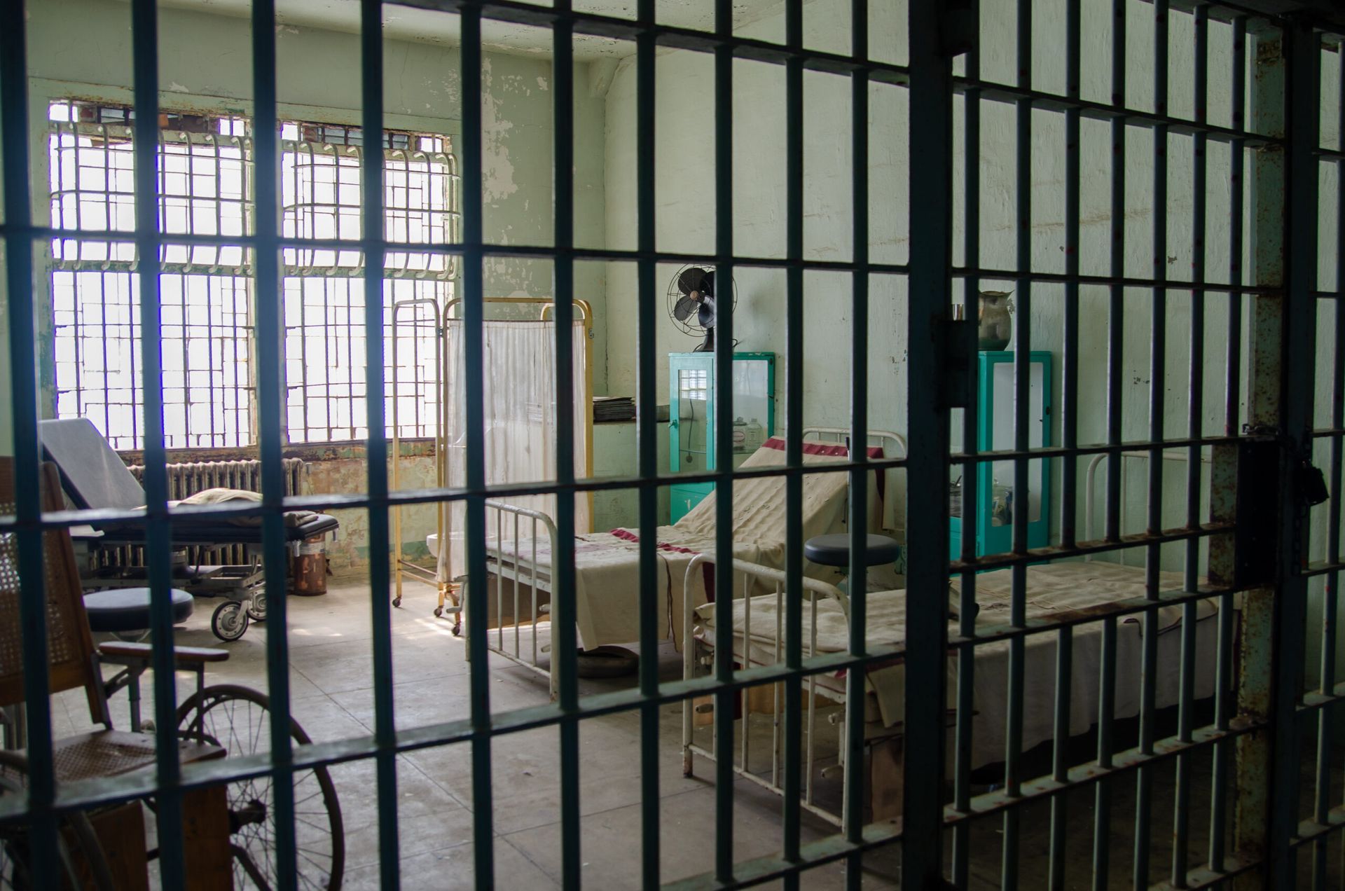 Sunrise Hospital, Patient 281, stock photo of a prison hospital. Sunrise Hospital, Patient 281, stock photo of a prison hospital.