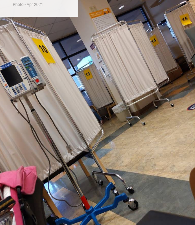 Sunrise Hospital, patient area, picture posted April 2021