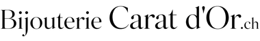 Logo de la bijouterie Carat d'Or en caractères noirs à empattement sur fond blanc
