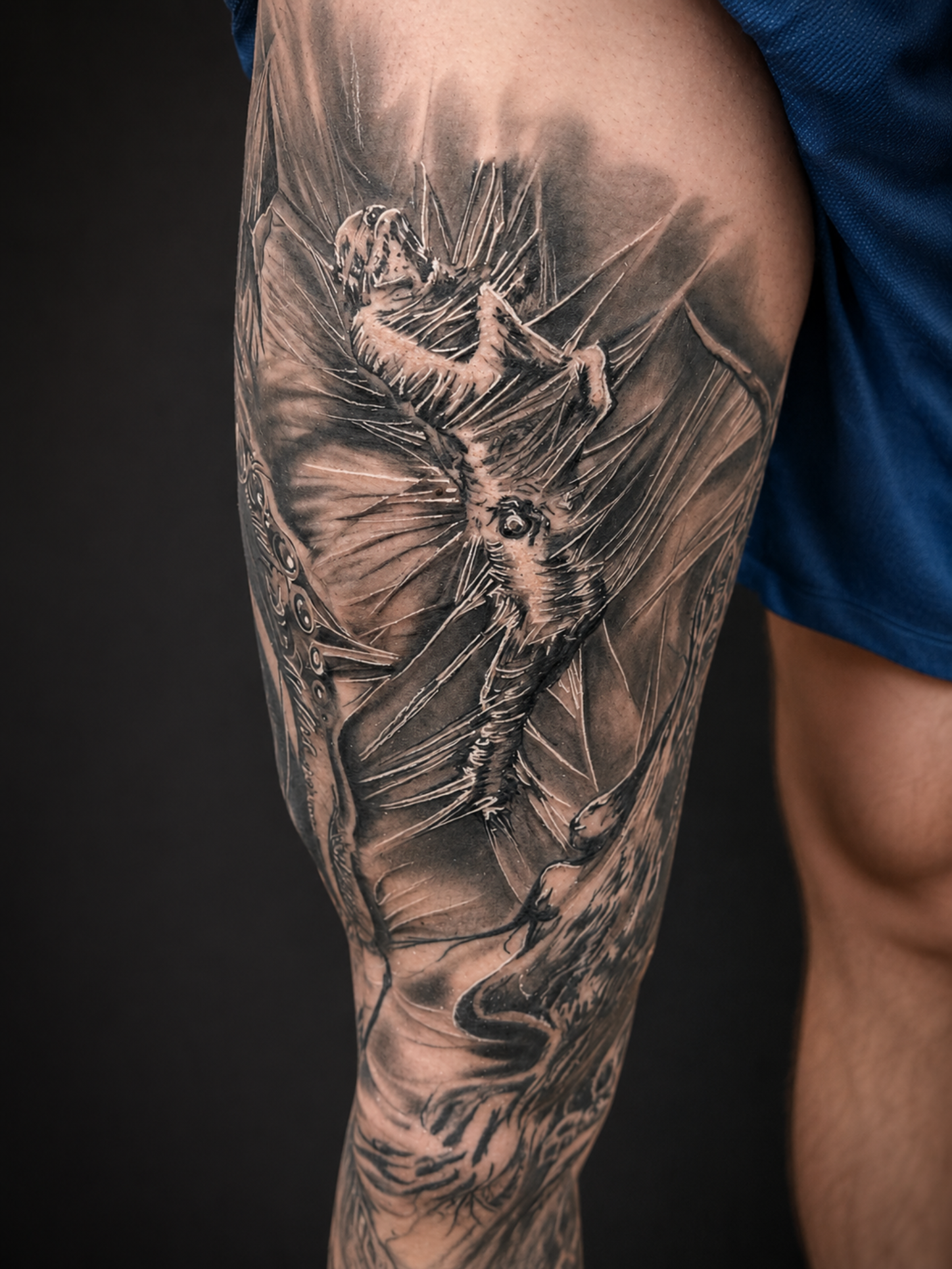 Black & grey mummy tattoo .
Tattoo by Arek at HD Ink Tattoos , Bathgate, West Lothian.