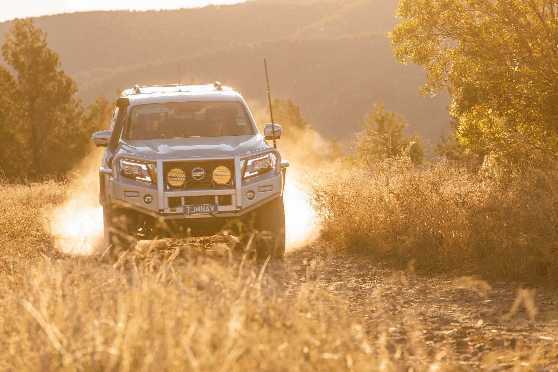 4WD driving off road in Dubbo with upgraded lighting