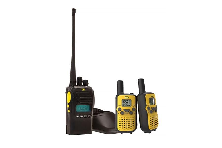 Three Walkie Talkies Are Sitting Next To Each Other On A White Background — TJM Dubbo In Bourke, NSW