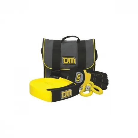 A Yellow Tow Strap With A Black Bag That Says TJM On It — TJM Dubbo In Bourke, NSW