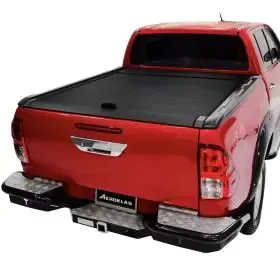 The Back of a Red Truck With a Black Bed Cover — TJM Dubbo In Dubbo, NSW