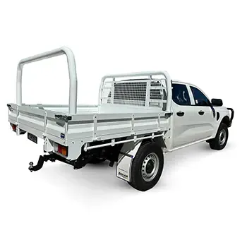 A White Truck With a Tray on the Back of It — TJM Dubbo In Dubbo, NSW