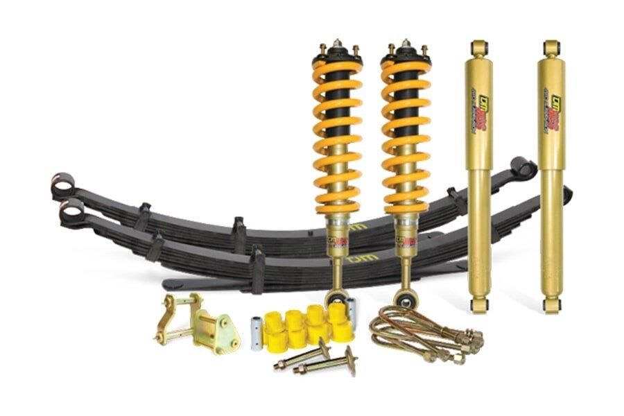 A Set Of Shocks And Leaf Springs On A White Background — TJM Dubbo In Bourke, NSW