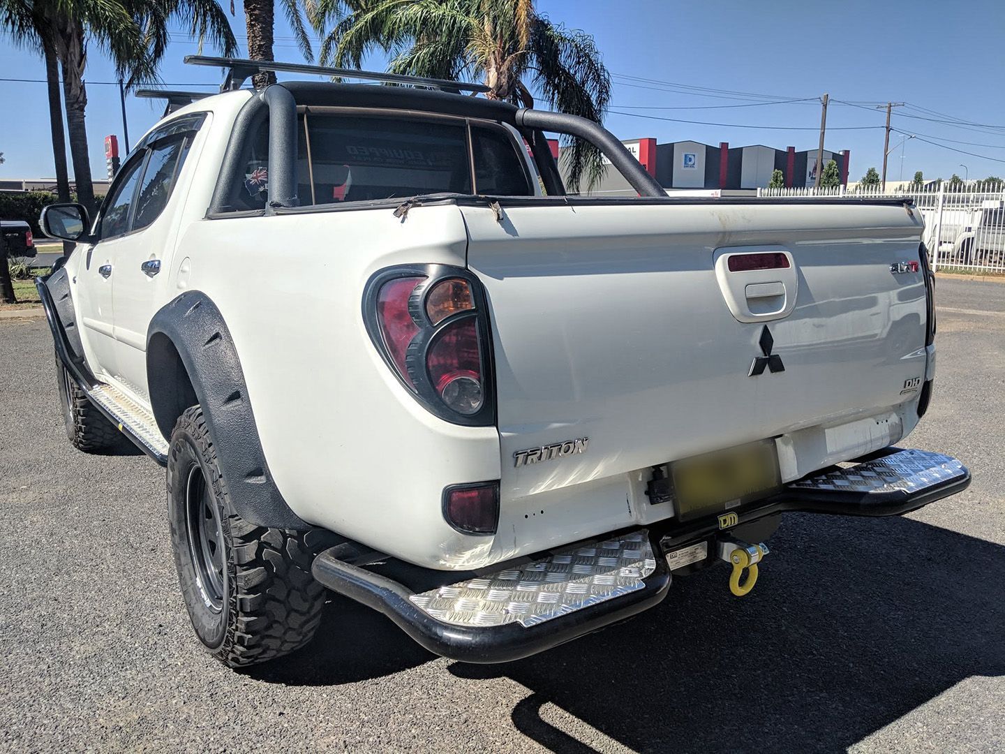 Rear View Of Ute With Installed Towbars In Dubbo