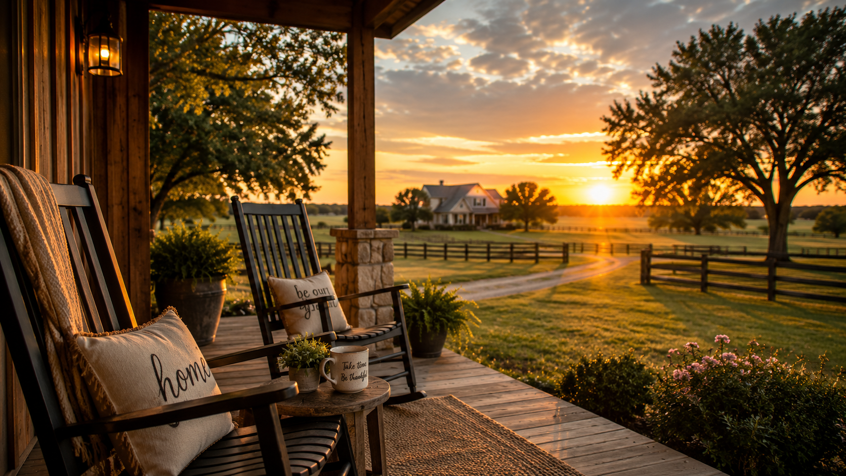 Homeowners insurance protection in Texas Front Porch View. 