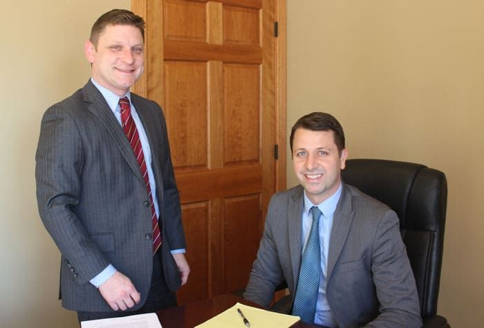 Attorneys Jeffrey Basinger & Christopher Braddock of Cline, Braddock & Basinger in Columbia, MO