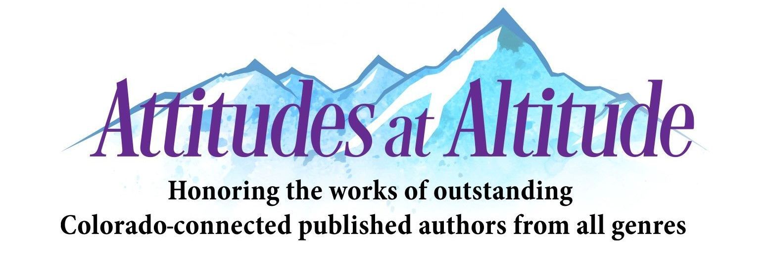 A logo for attitudes at altitude honoring the works of outstanding colorado-connected published authors from all genres