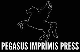 The logo for pegasus imprimis press shows a silhouette of a horse with wings.
