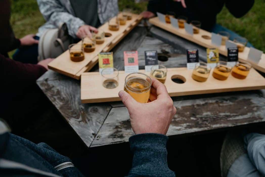 Salt Spring Ciderworks - Flights with friends