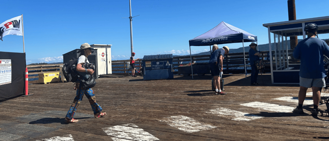 Walk on to the ferry
