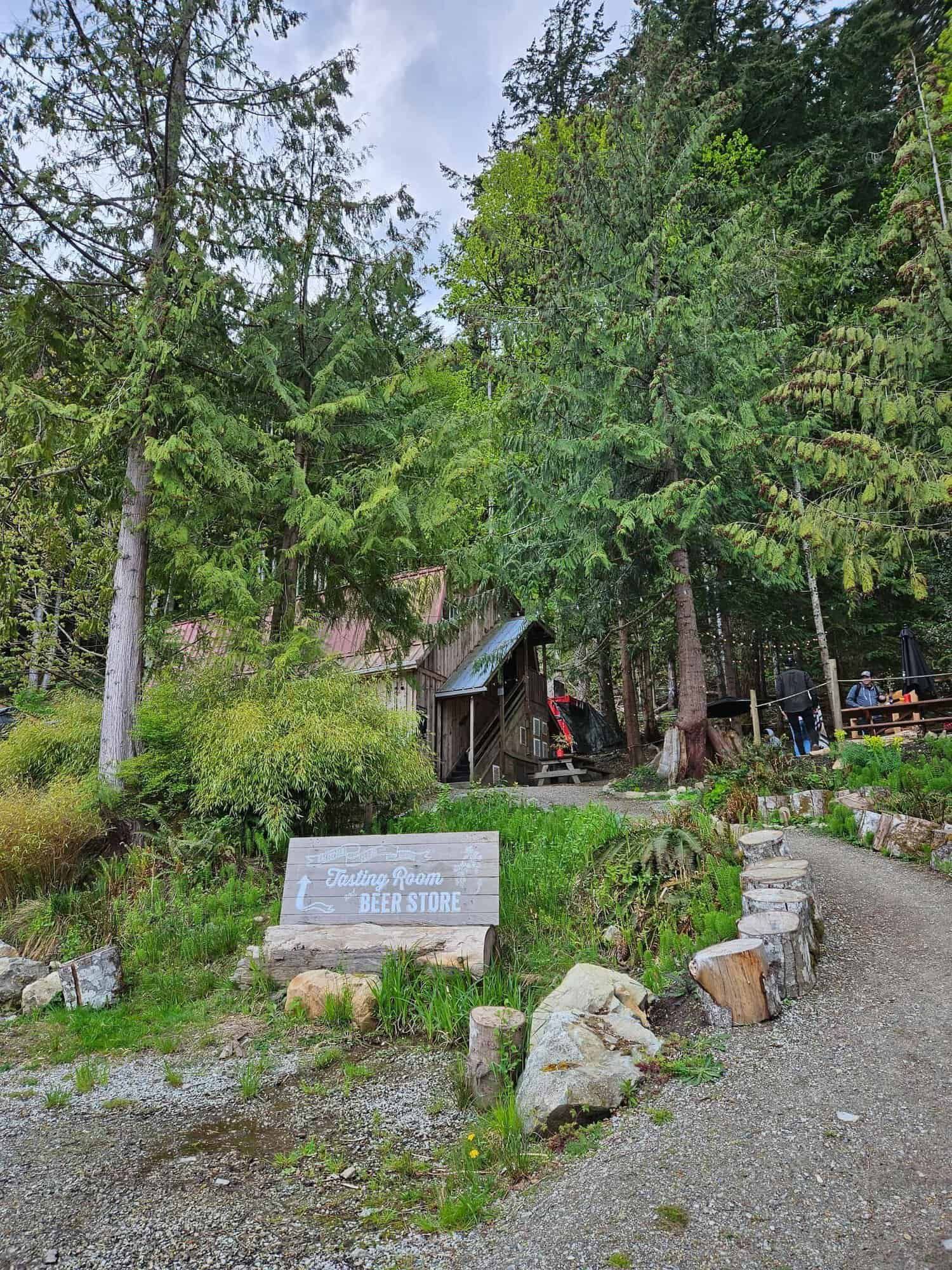 Salt Spring Brewing - tucked away