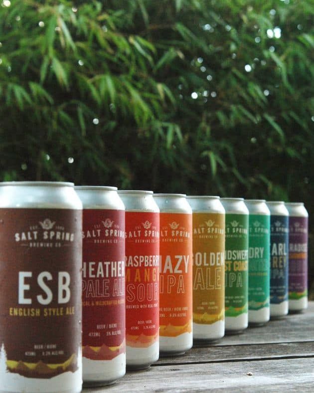 Salt Spring Brewing - lineup
