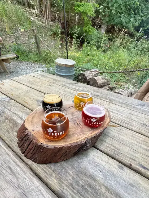 Salt Spring Brewing - flight