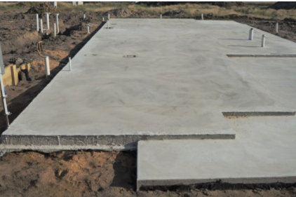 Concrete slab poured in Cheyenne WY