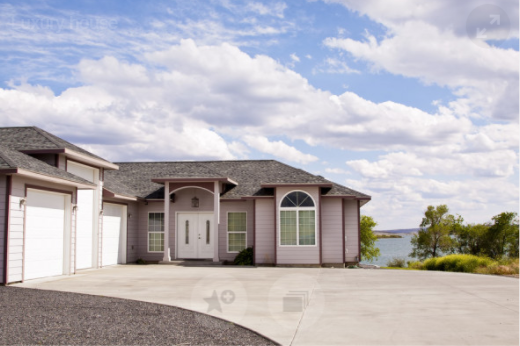 Concrete driveway finished in Cheyenne WY in new subdivision