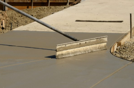 Concrete sidewalk poured in Cheyenne