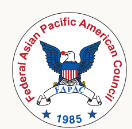 Logo of the Federal Asian Pacific American Council, featuring a stylized eagle, a banner reading