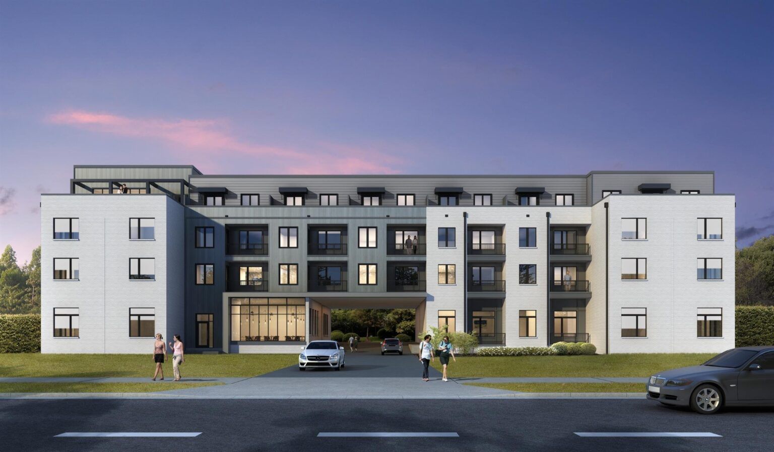 exterior model of 1041 Flats residential development