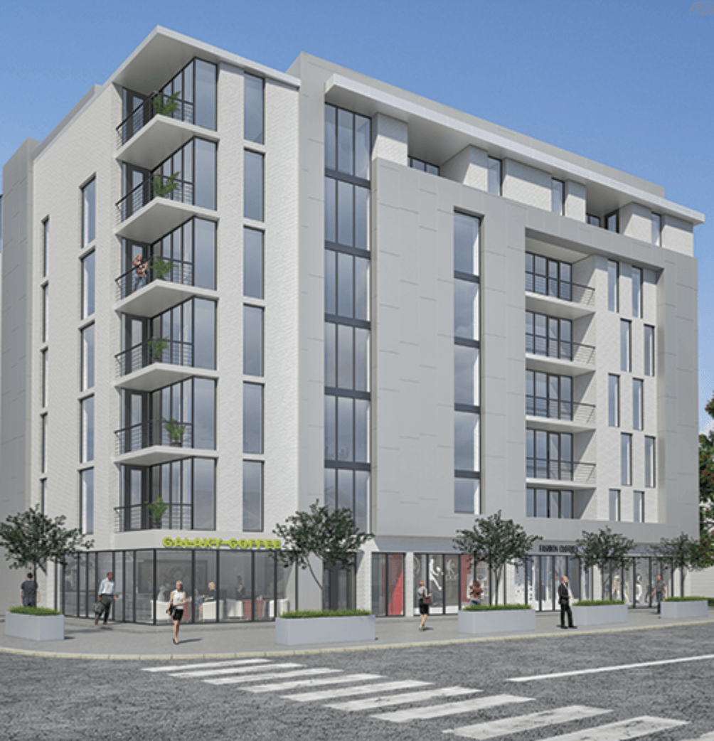 exterior model of Contralto residential development in Nashville