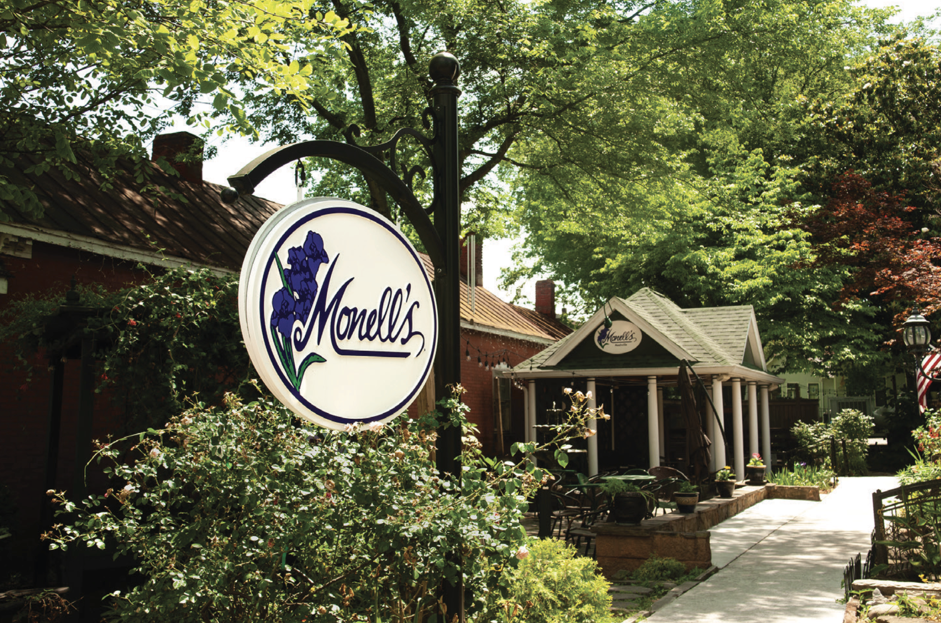 famous Monell's restaurant in Nashville's Germantown neighborhood