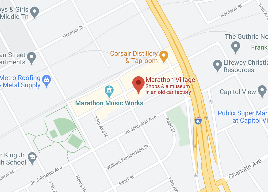 map of Thompson's Station Nashville