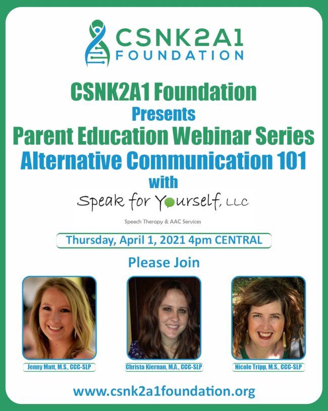 Parent Education Series - Alternative Communication 101 Parent Education Series - Alternative Communication 101