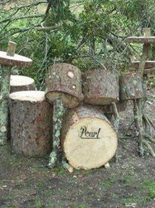 Carved Wood Drum Design — Shelton, WA — Beko's Trees LLC & Wood Carving