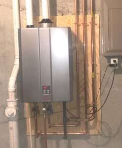 rinnai tankless water heater installed by AAA 