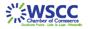 WSCC Chamber of Commerce logo with blue and green sunburst icon and green tagline text