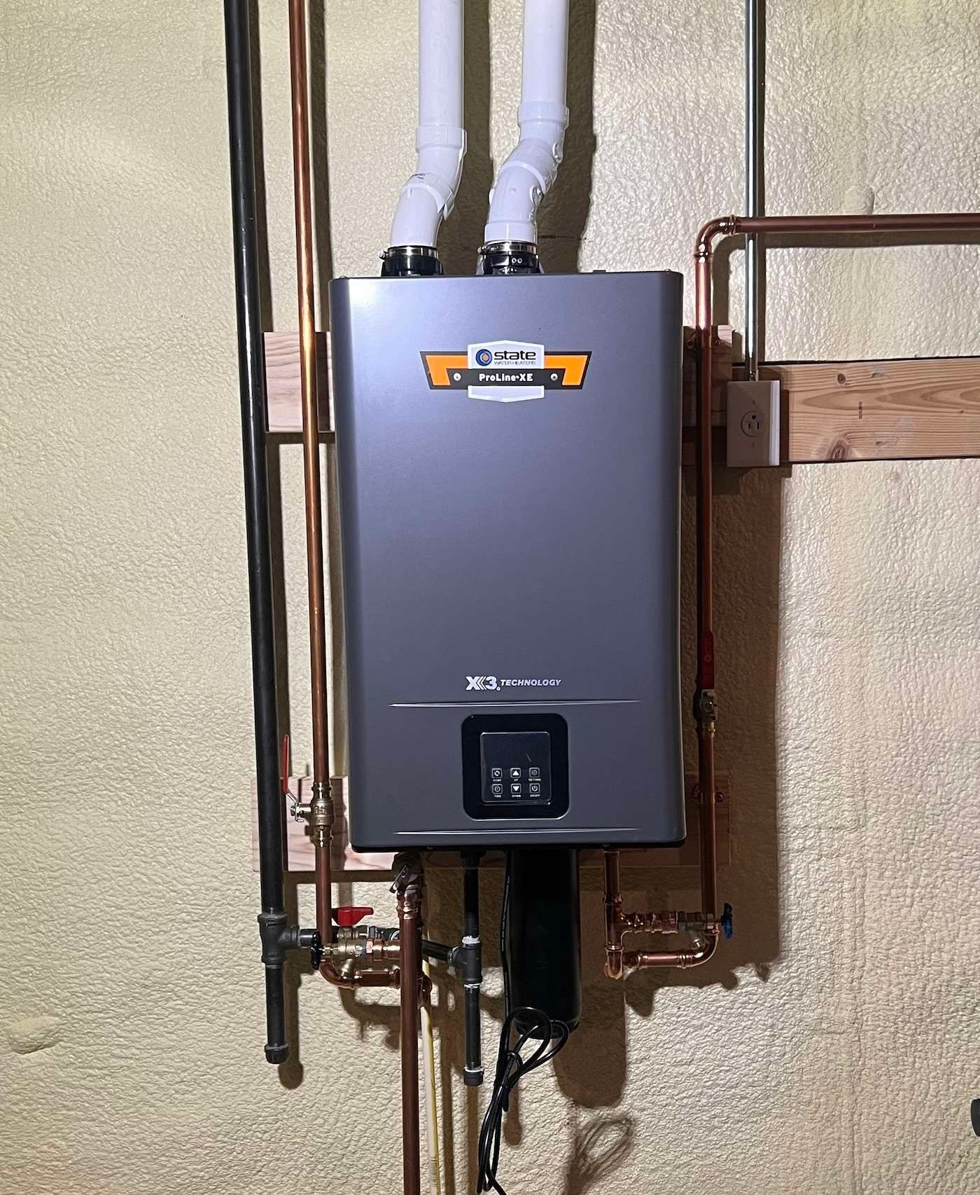 State Tankless Water Heater Installed by AAA