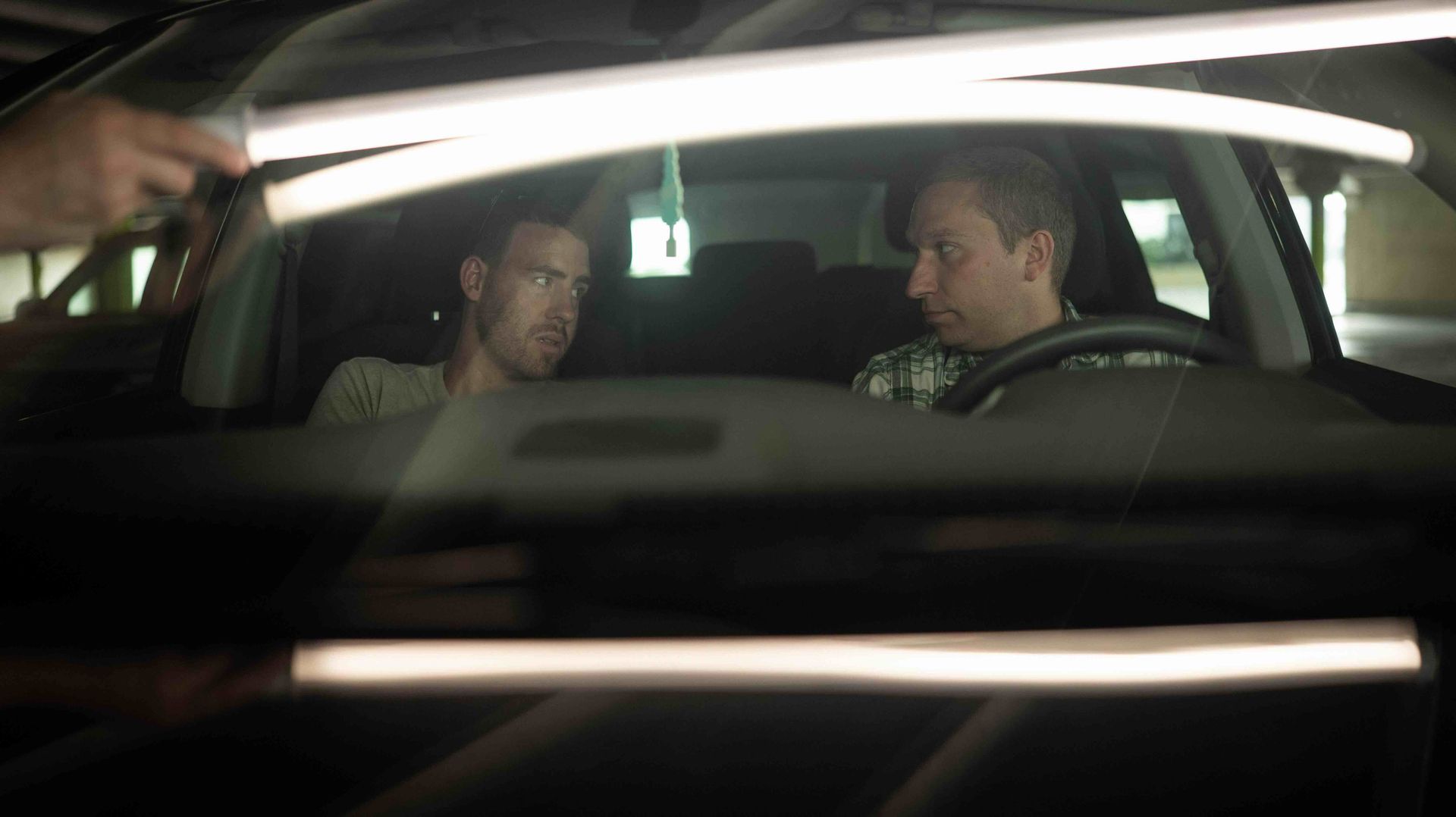 Actors performing in a cinematic commercial scene for Community for Hope video campaign.