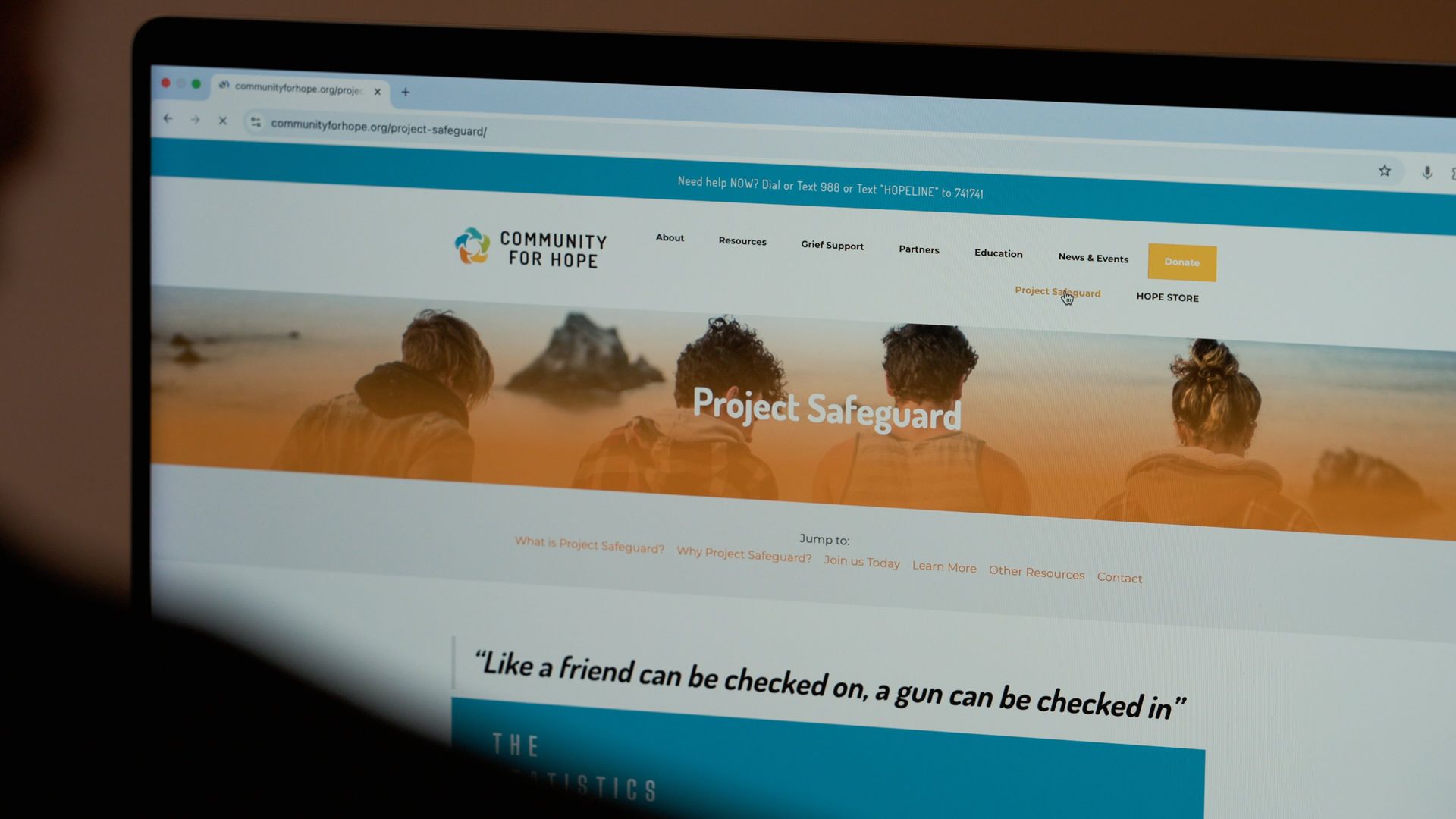 Project Safeguard website featured in firearm safety PSA video campaign.