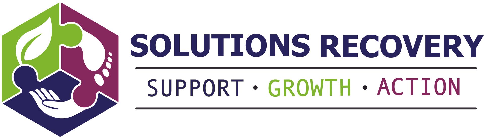Custom website homepage designed by Mirrorless Productions for Solutions Recovery Club in Oshkosh, Wisconsin.