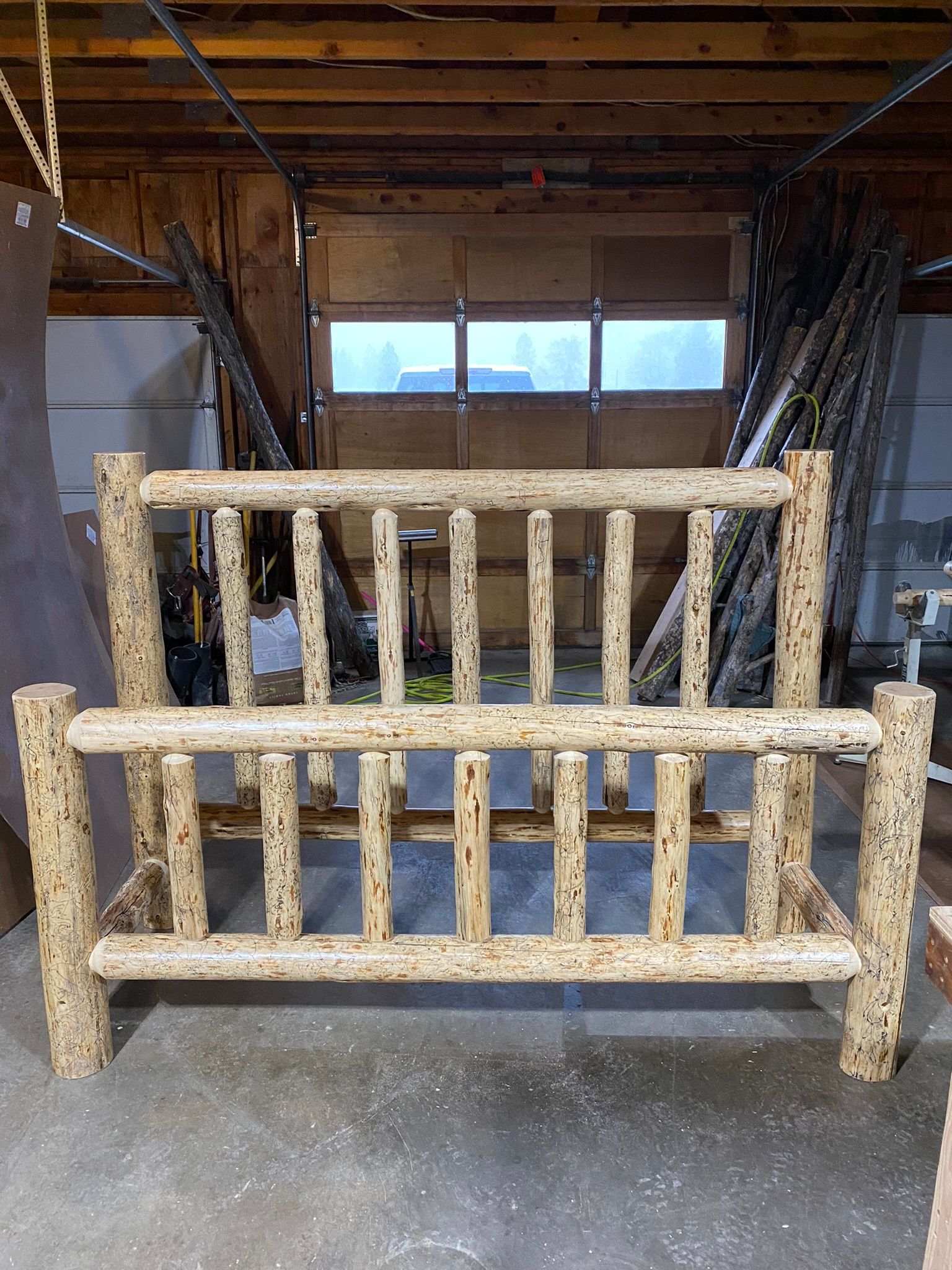 Log Beds, Rustic Bed Frames Missoula, MT Lumberjack Log Furniture