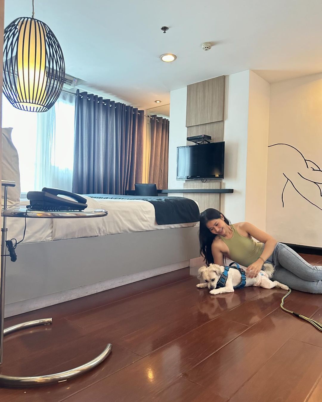 Weekend staycation guest with pet in a room at Y2 Residence Hotel, Poblacion Makati