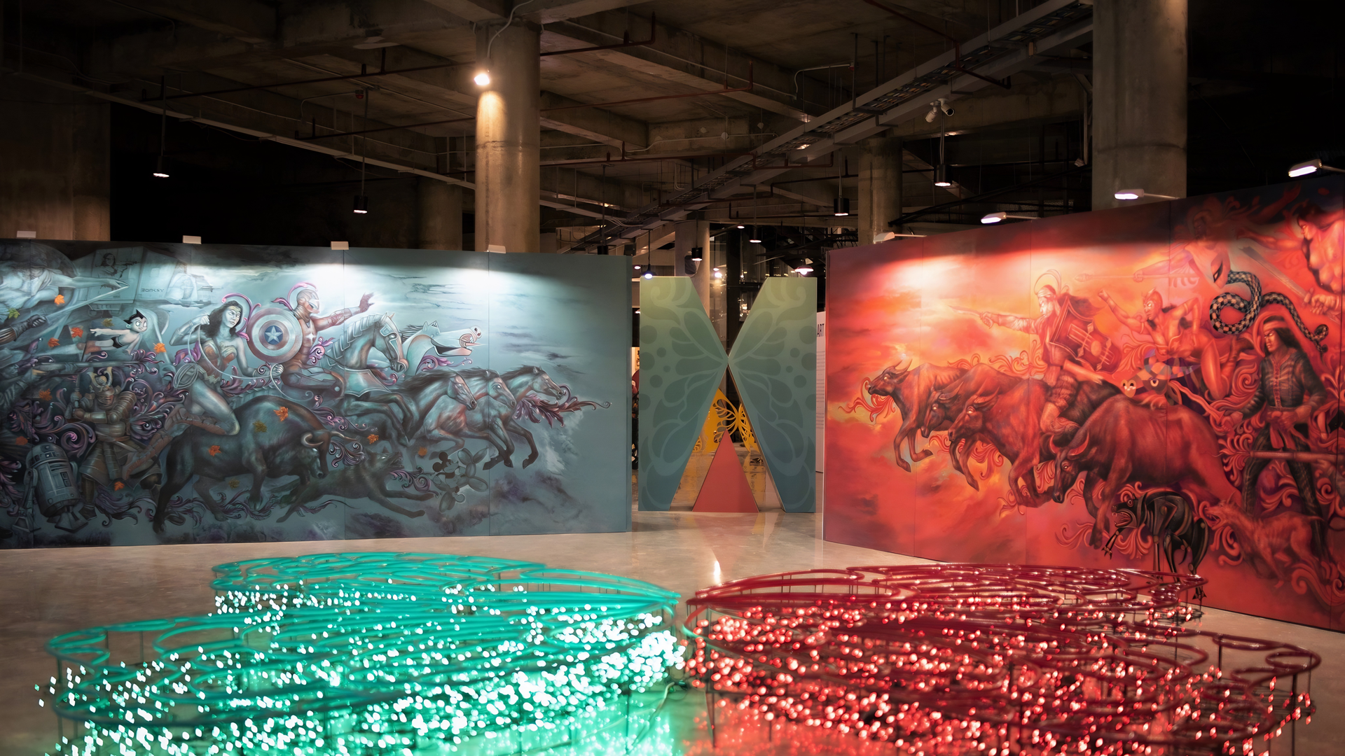 Mural artworks on the Poblacion art walk near Y2 Residence Hotel, Makati