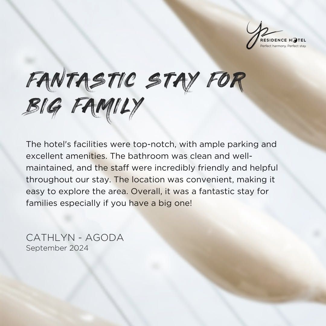 Guest review from Cathlyn on Agoda for Y2 Residence Hotel, Poblacion Makati