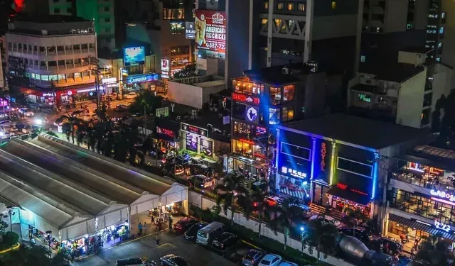 Aerial view of Poblacion nightlife, near Y2 Residence Hotel, Poblacion Makati